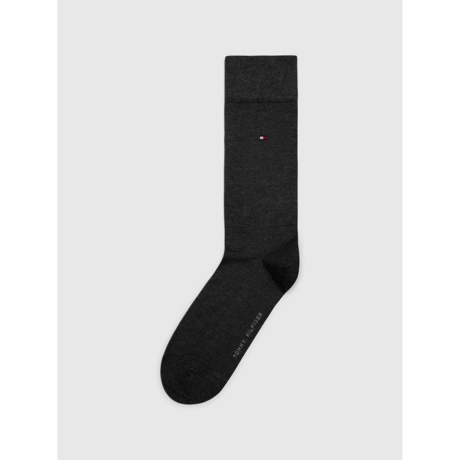 Мужские носки из хлопка с шелком Tommy Hilfiger, Dark Grey Melange — фото 4