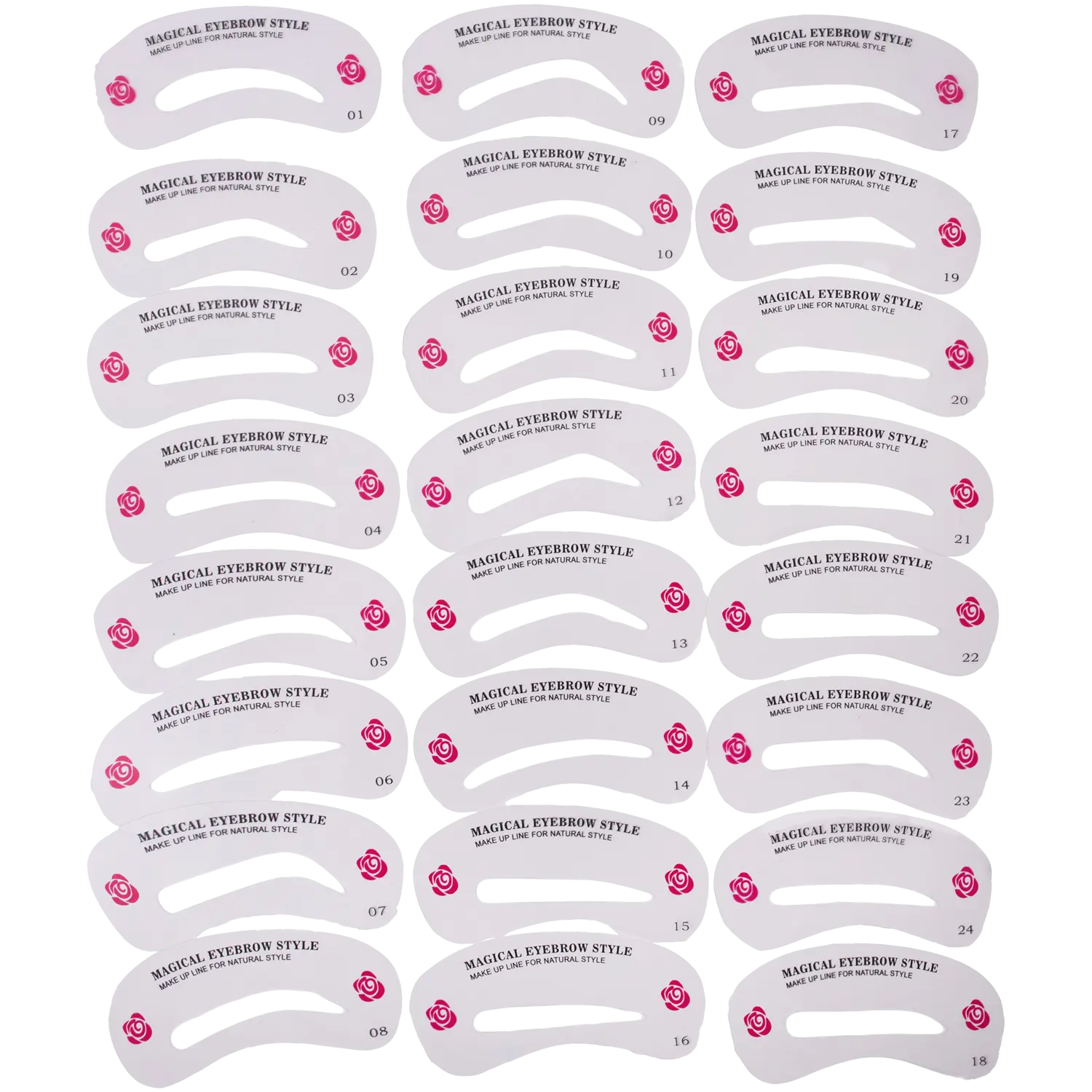 

Lash Brow трафарет для бровей 24 формы, 1 упаковка