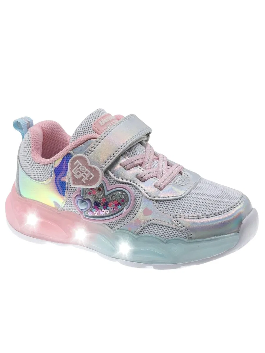Кроссовки Beppi 'Lighting Shoes' серебристого цвета