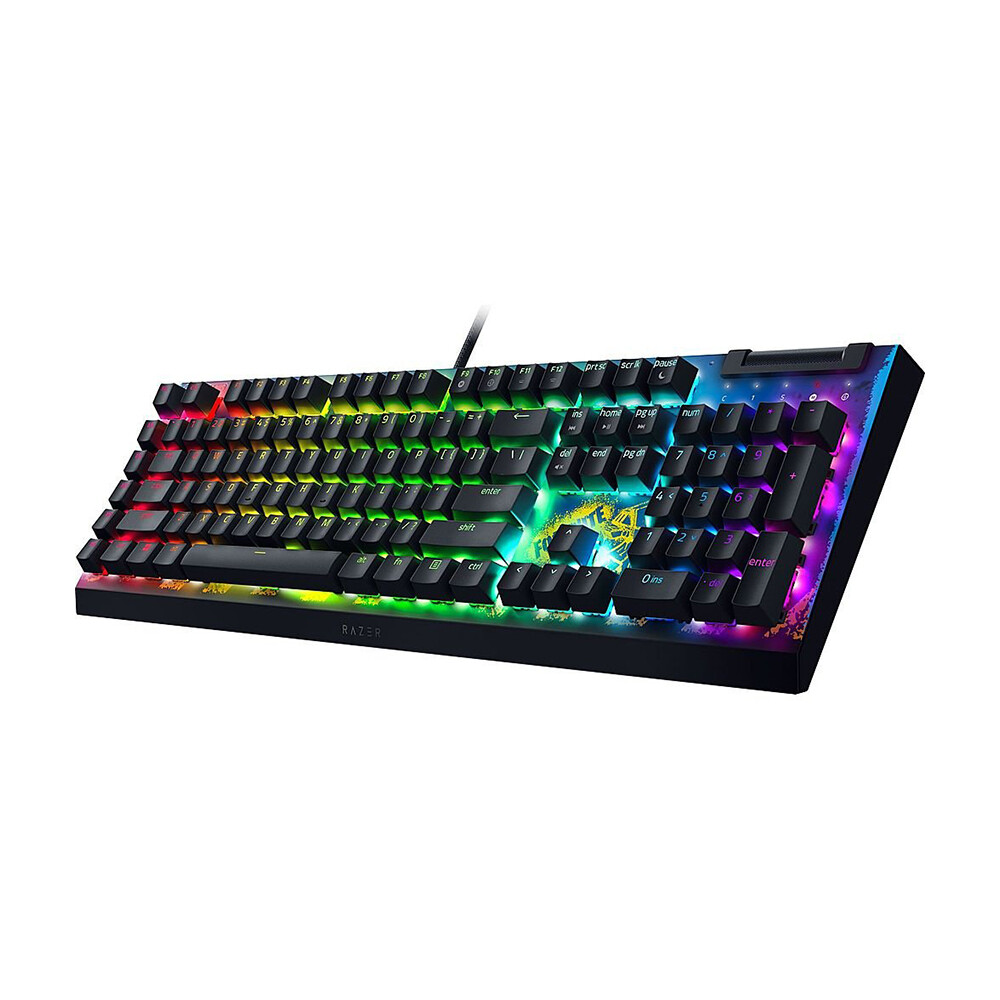 Клавиатура игровая проводная Razer BlackWidow V4 X Fortnite Edition, Yellow Switch, черный, английская раскладка — фото 4