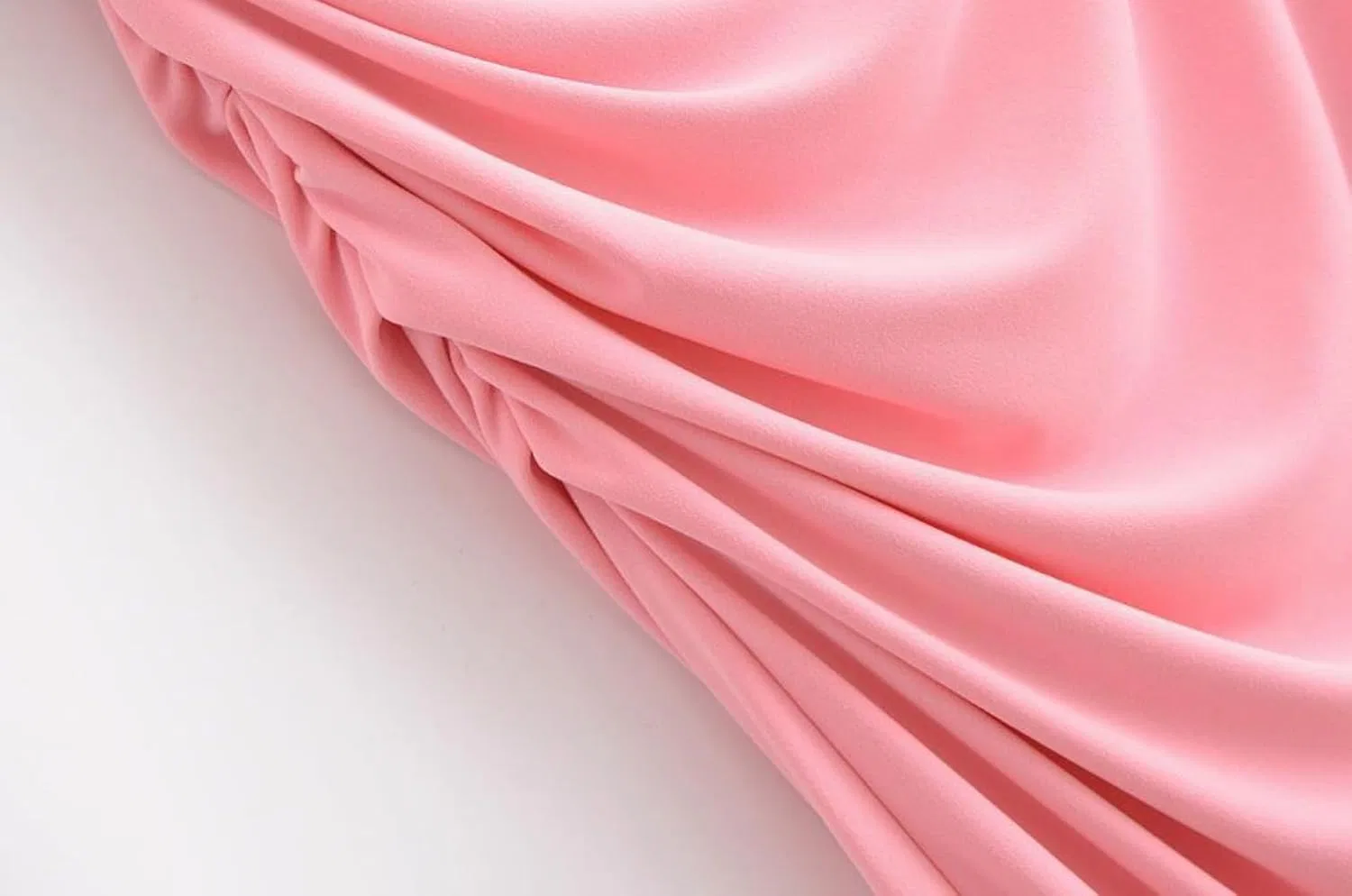 Женское летнее плиссированное платье-сарафан макси, Pink — фото 2
