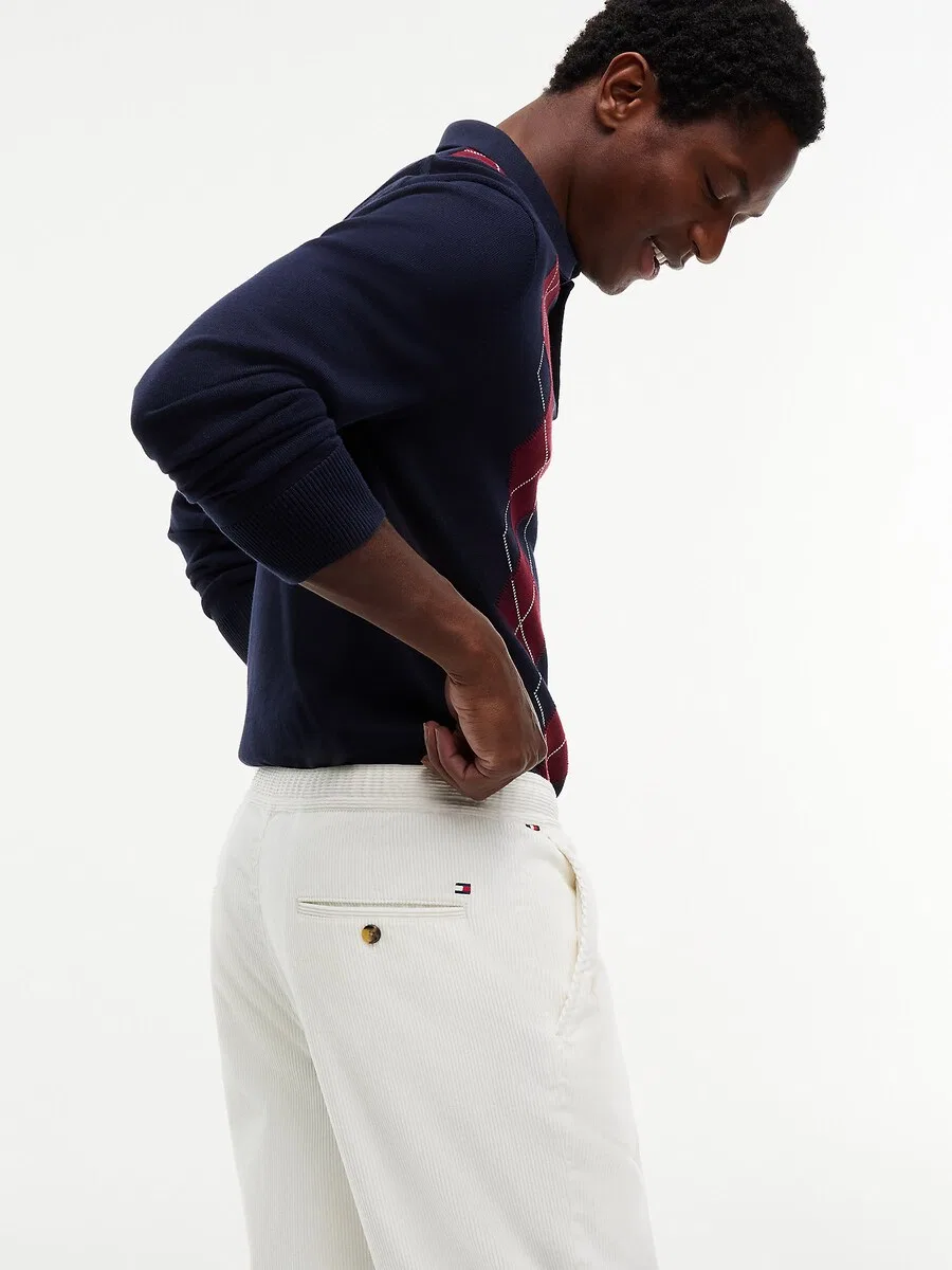 Брюки-чиносы TOMMY HILFIGER, белые — фото 3