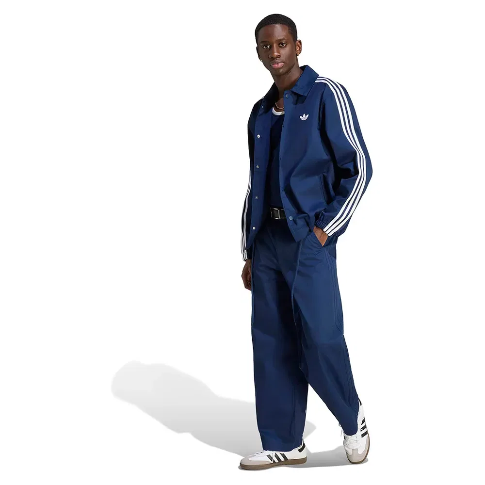 Куртка 3 Stripes Coaches Adidas Originals, синий — фото 4