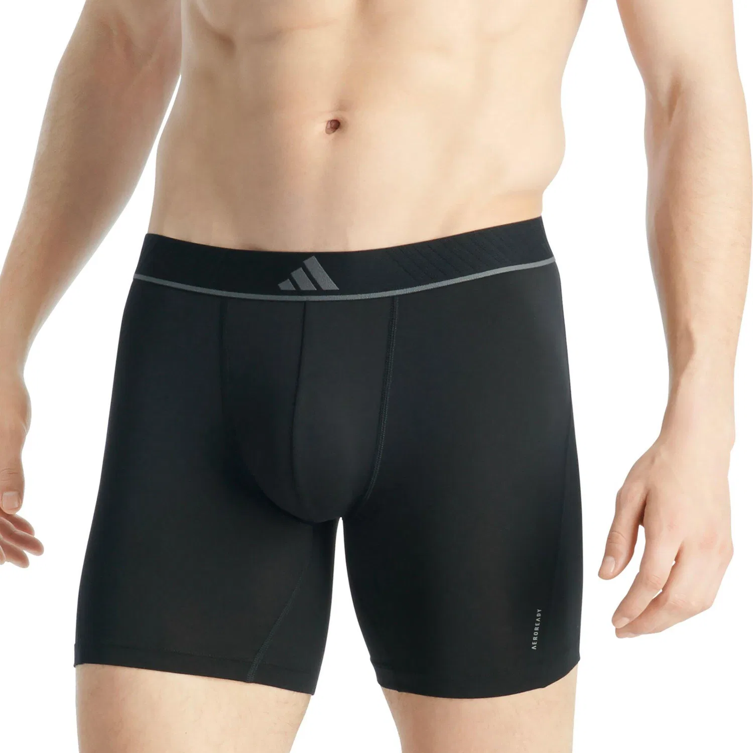 Мужские боксеры из микрофлиса Active Micro Flex Eco, 6 штук, Adidas, Черный — фото 4