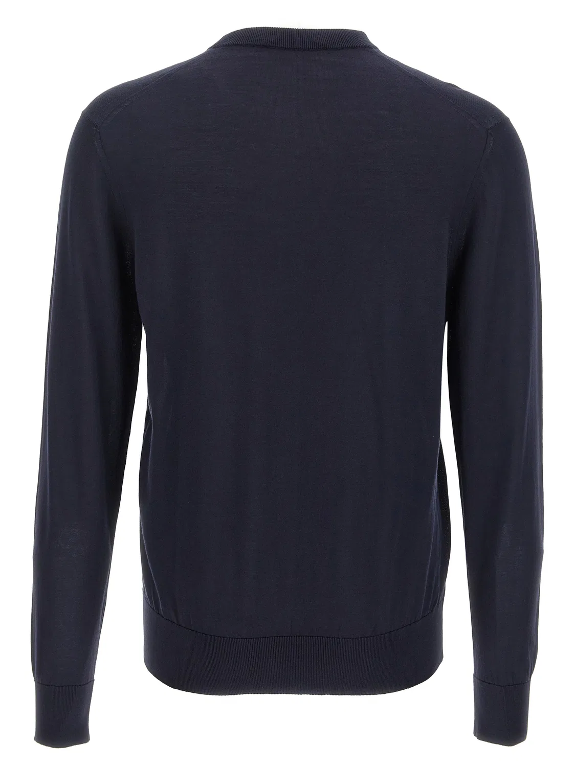 Мужской кардиган из шелка с вышитым логотипом Blue Silk Cardigan Dolce & Gabbana, Blue — фото 2