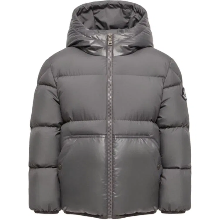Детское пуховое пальто Moncler, Цвет Dark Gray