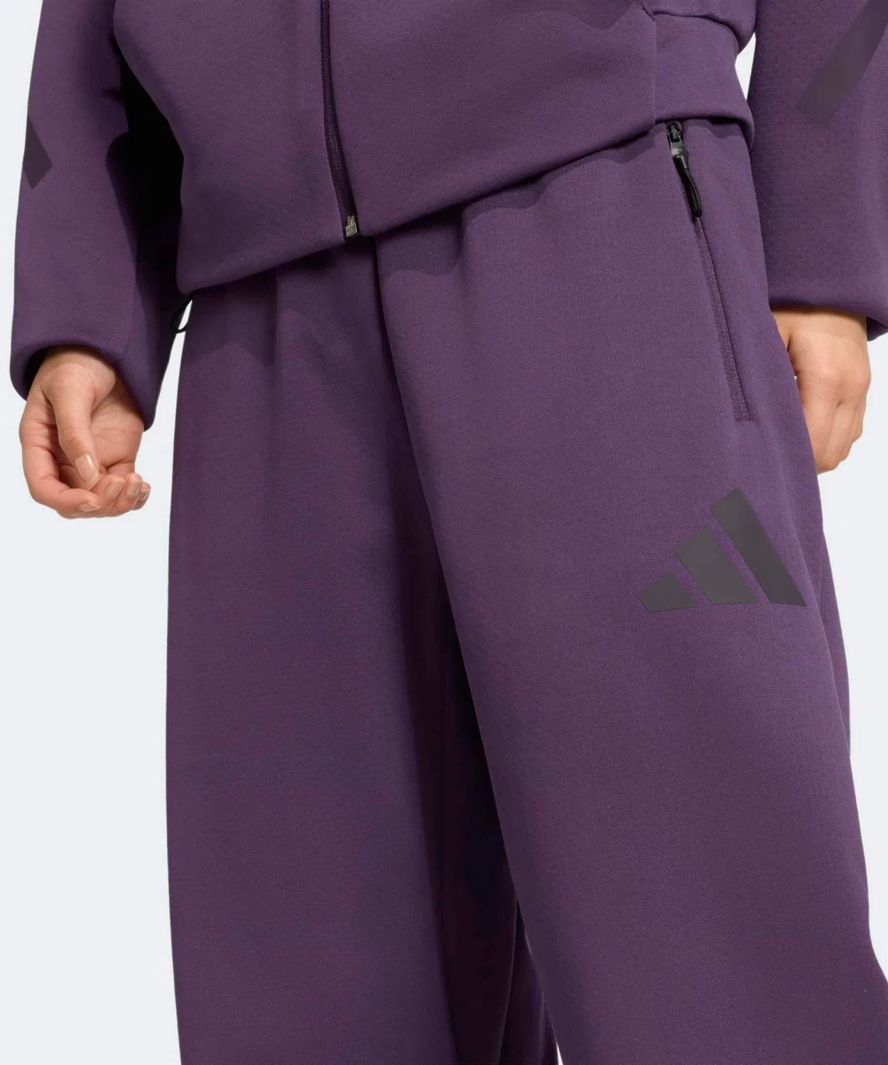 Женские спортивные брюки из трикотажа с принтом Z.N.E. Adidas, Violet — фото 3