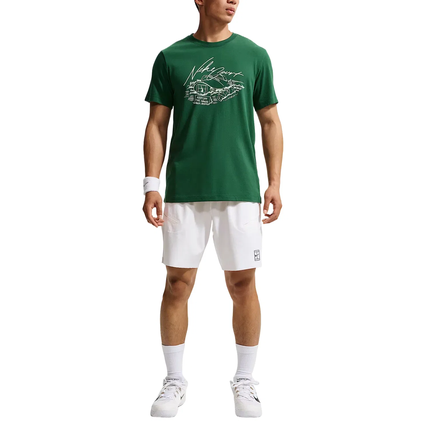 Мужская футболка Nike Dri-FIT, зеленый — фото 2