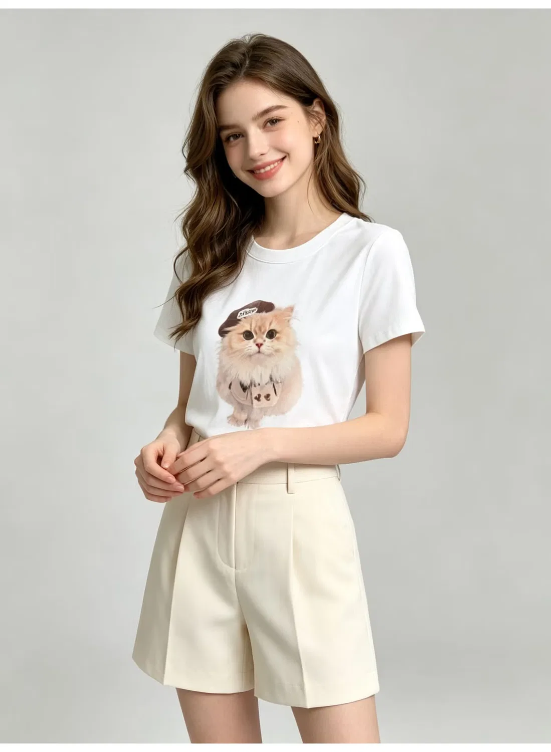Футболка с принтом кота Zara — фото 4