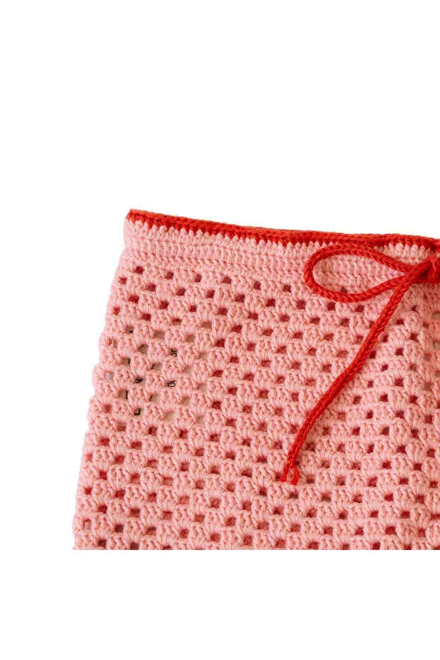 Детские шорты для девочек хлопковые Rainbow organic cotton shorts Bienvenu Baby, Pink — фото 3