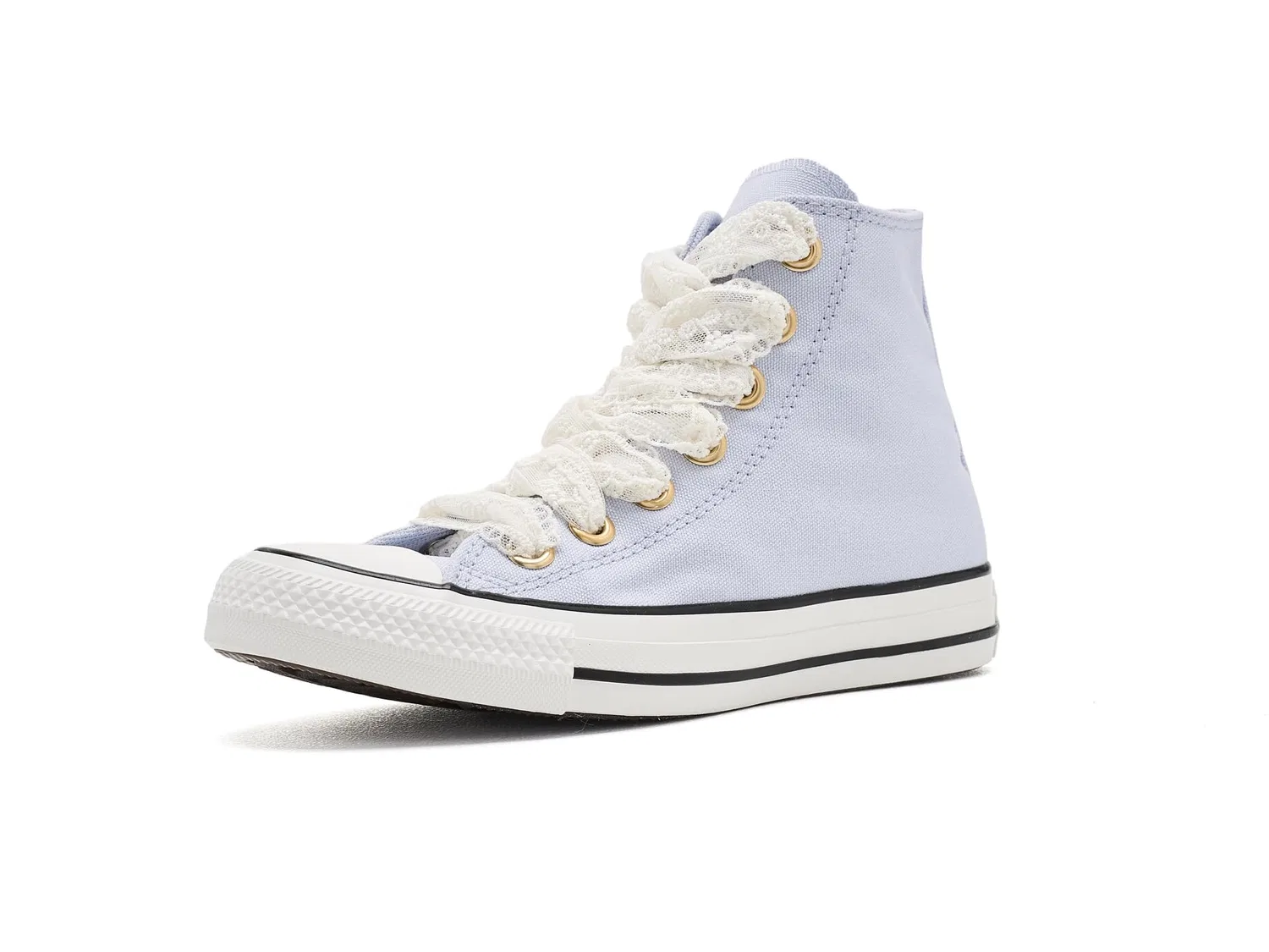 Кеды Chuck Taylor All Star Lace (для детей постарше) Converse Kids, Almost Lavender/Gold