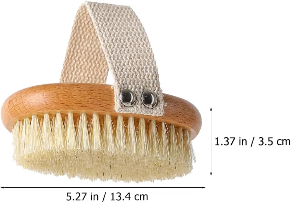 Щетка для душа с натуральной щетиной VILLFUL, 13.4 x 9 x 3.5 см — фото 2