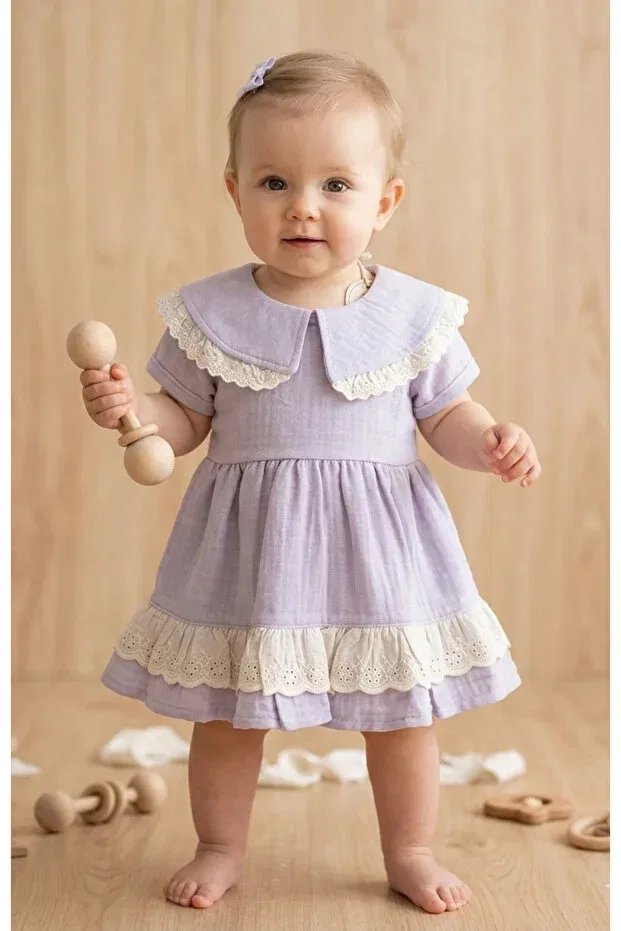 Детское платье для девочек хлопковое Canmana Kids&Baby, Purple