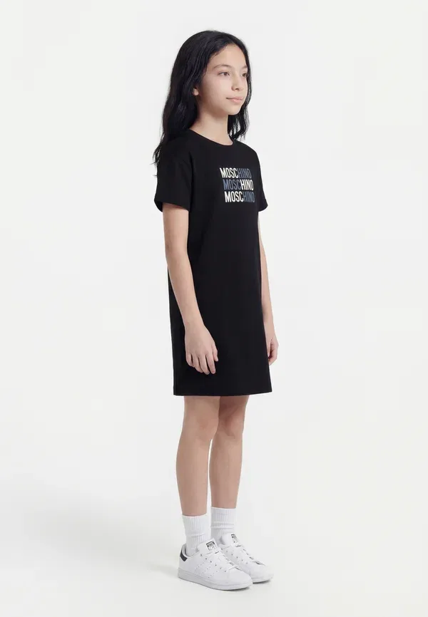 Трикотажное платье Moschino, черный