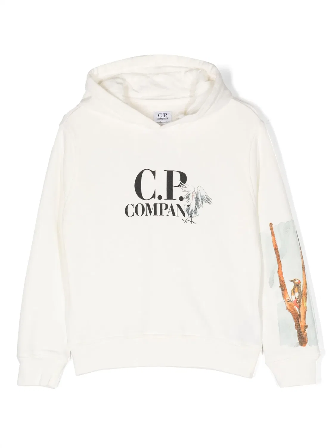 Худи с логотипом C.P. Company, белый