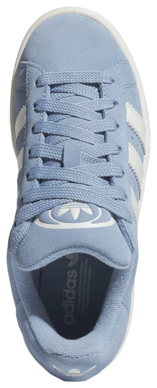 Детские кроссовки для мальчиков с кожаным верхом Campus 00s adidas, Ash Blue/White — фото 4