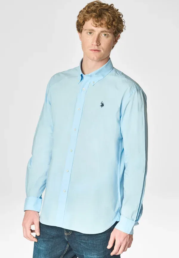 Рубашка хлопковая Regular fit con colletto button down - shirt, U.S. Polo Assn., Blu, синий