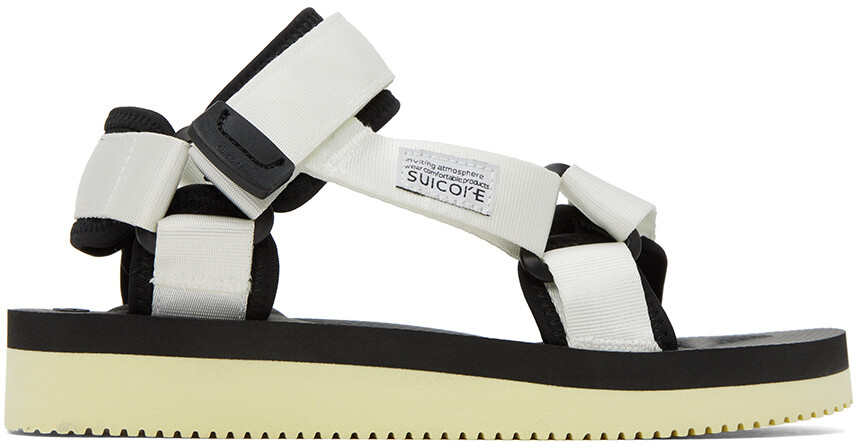 

Бело-черные сандалии Depa-V2 Suicoke