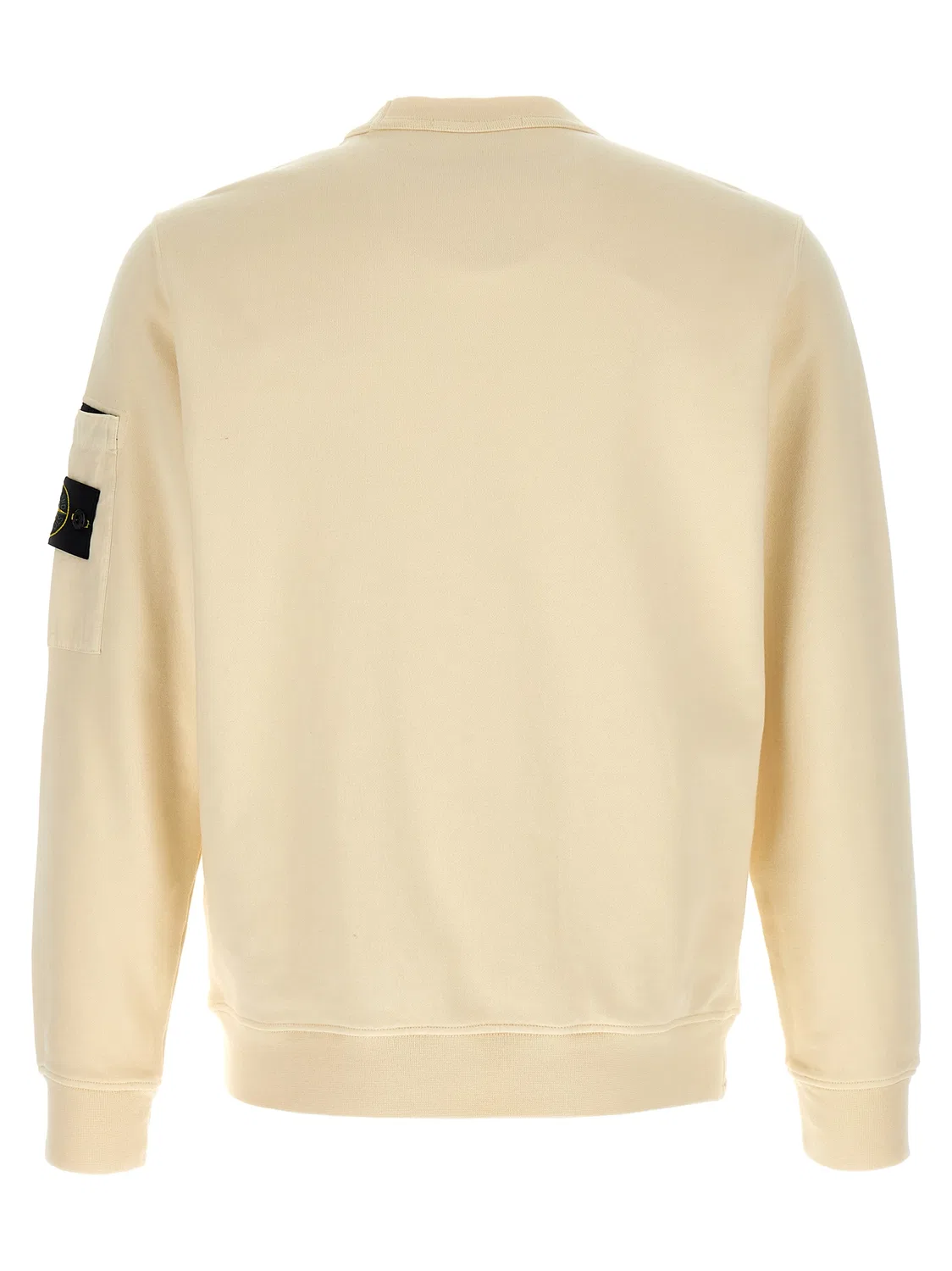 Мужской свитшот с длинным рукавом Beige Cotton Sweatshirt Stone Island, Beige — фото 2