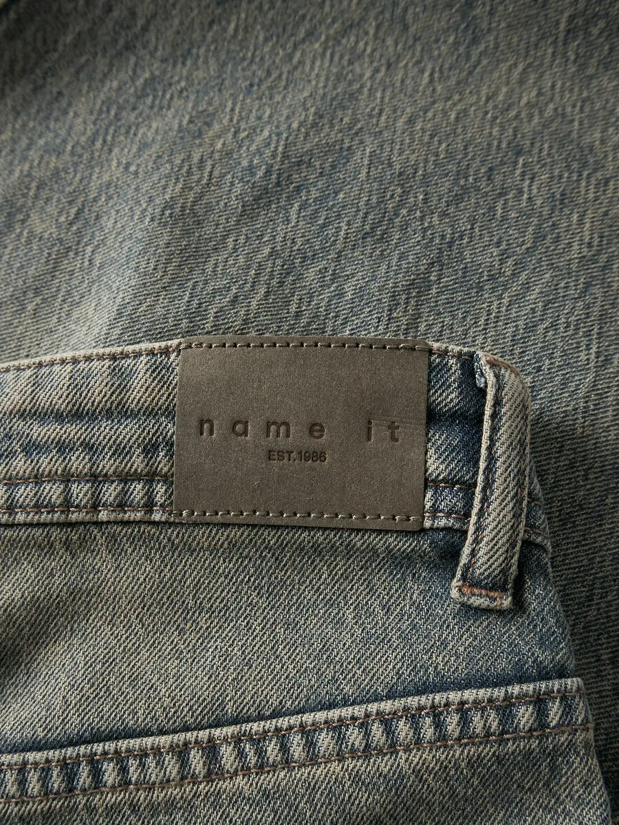 Джинсы NAME IT Baggy Jeans 'NKMBen X-Skater' дымчато-синего цвета — фото 4