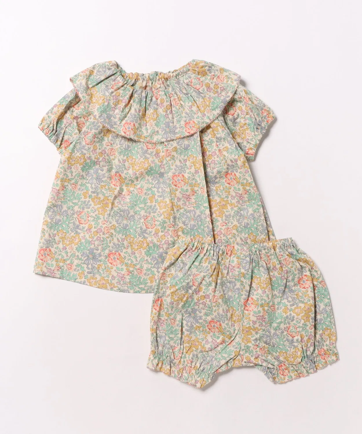 Детский комплект туника и брюки с цветочным принтом, Liberty print, hakka baby, Beige