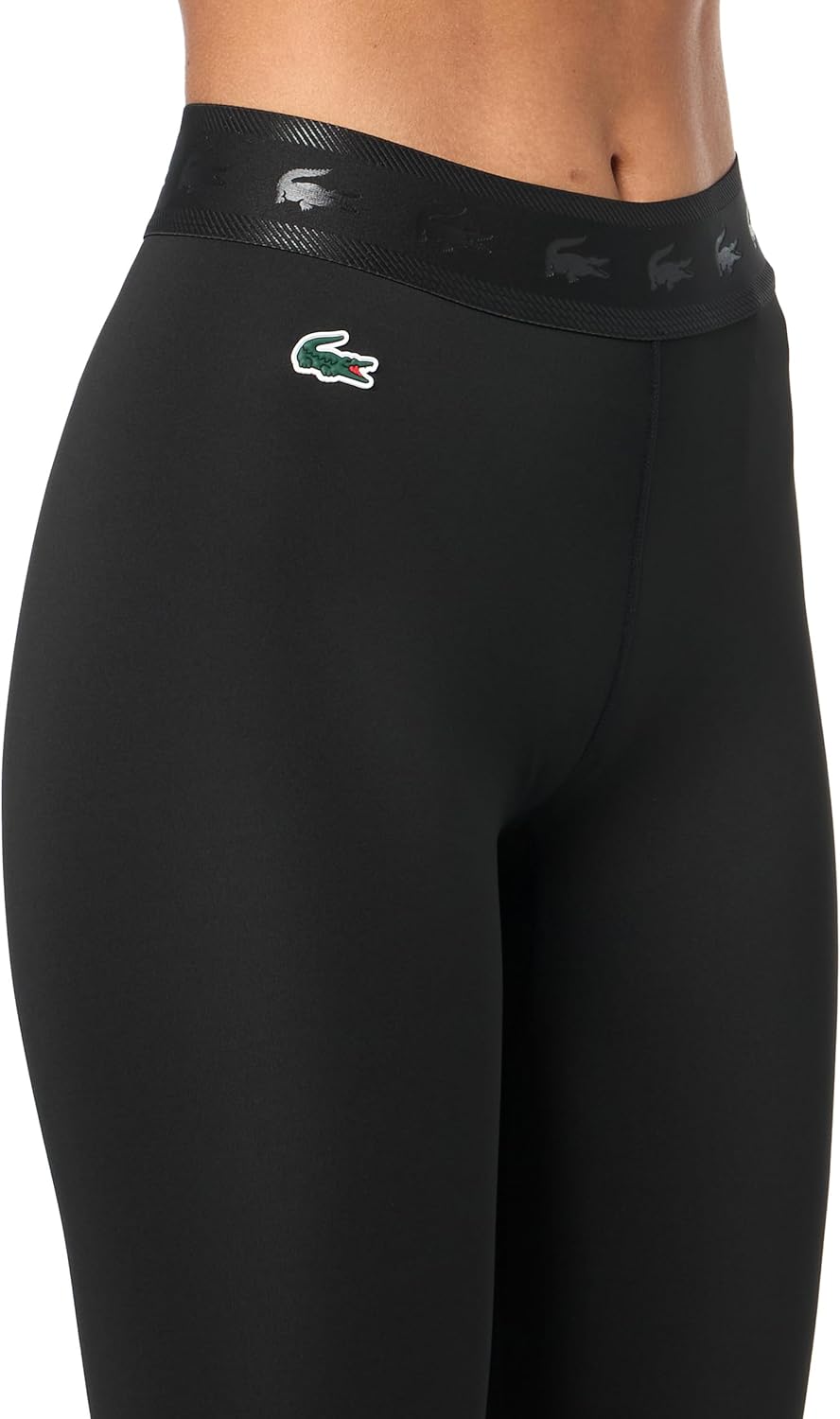 Леггинсы Lacoste Sport 7/8, переработанный полиэстер, Черный — фото 3