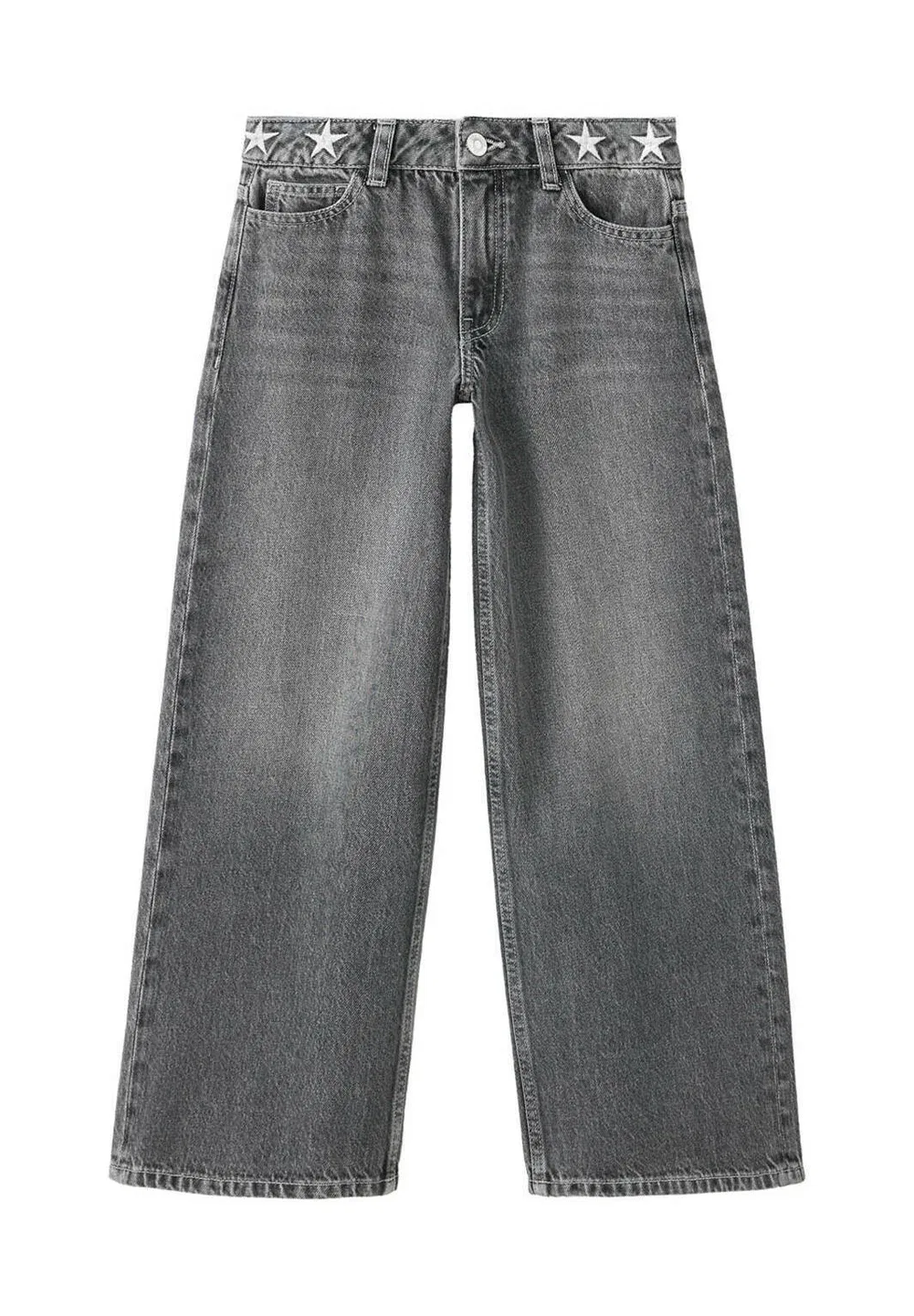 Детские джинсы-клеш Mango Kids, Grey