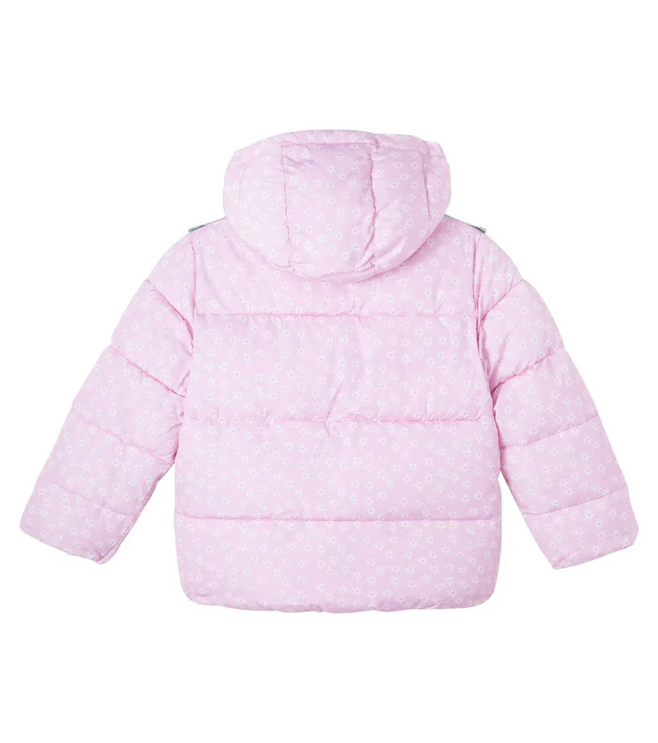 Стеганая куртка-пуховик с принтом Stella Mccartney Kids, розовый — фото 3