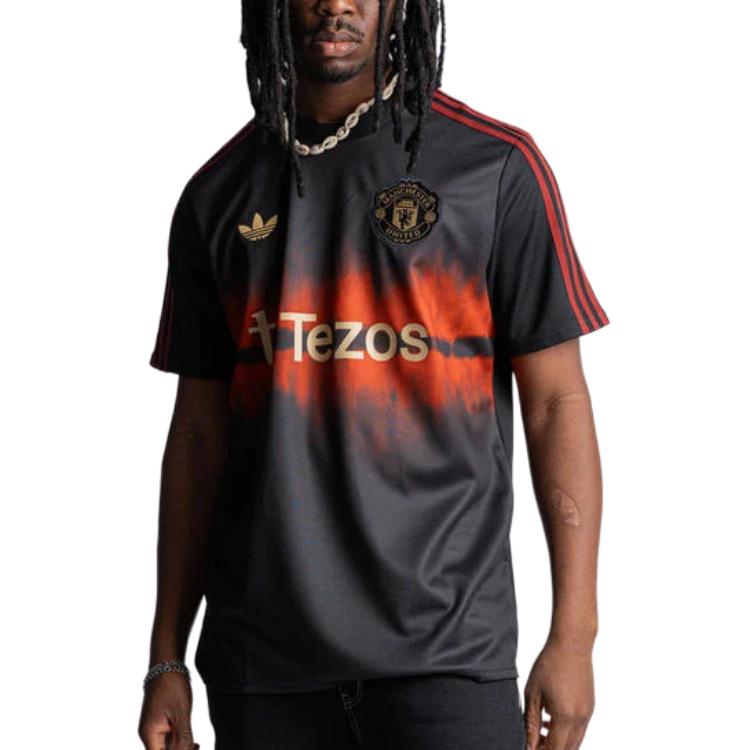 Футболка Adidas Free Shipping With AdiClub Manchester United Cny Jersey Adidas Originals, черный — фото 4