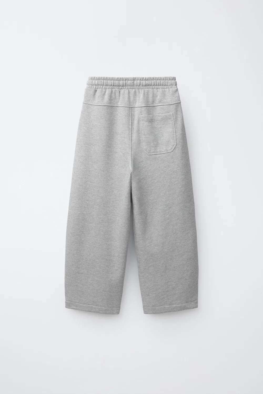 Плюшевые брюки "Бочка" ZARA, Grey marl — фото 2