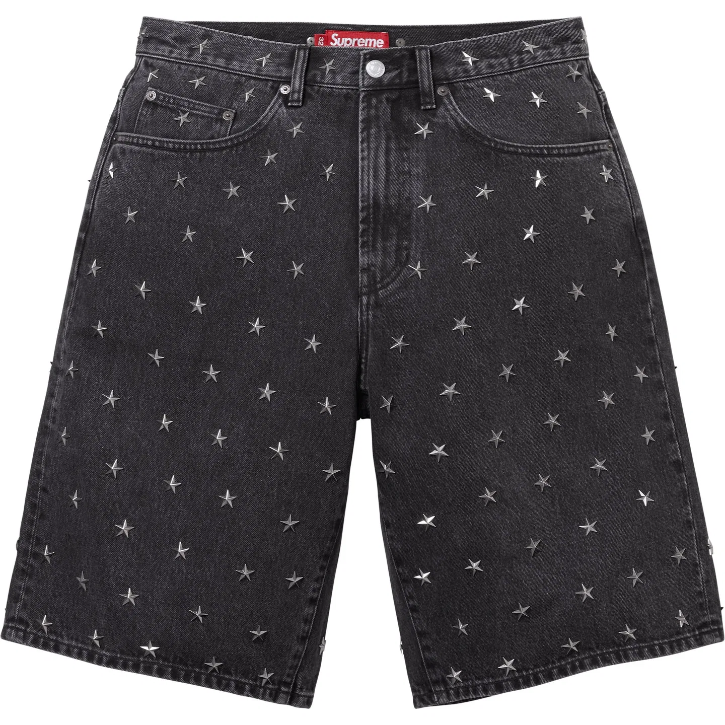 Джинсовые шорты, свободные, Supreme, Washed Indigo — фото 3