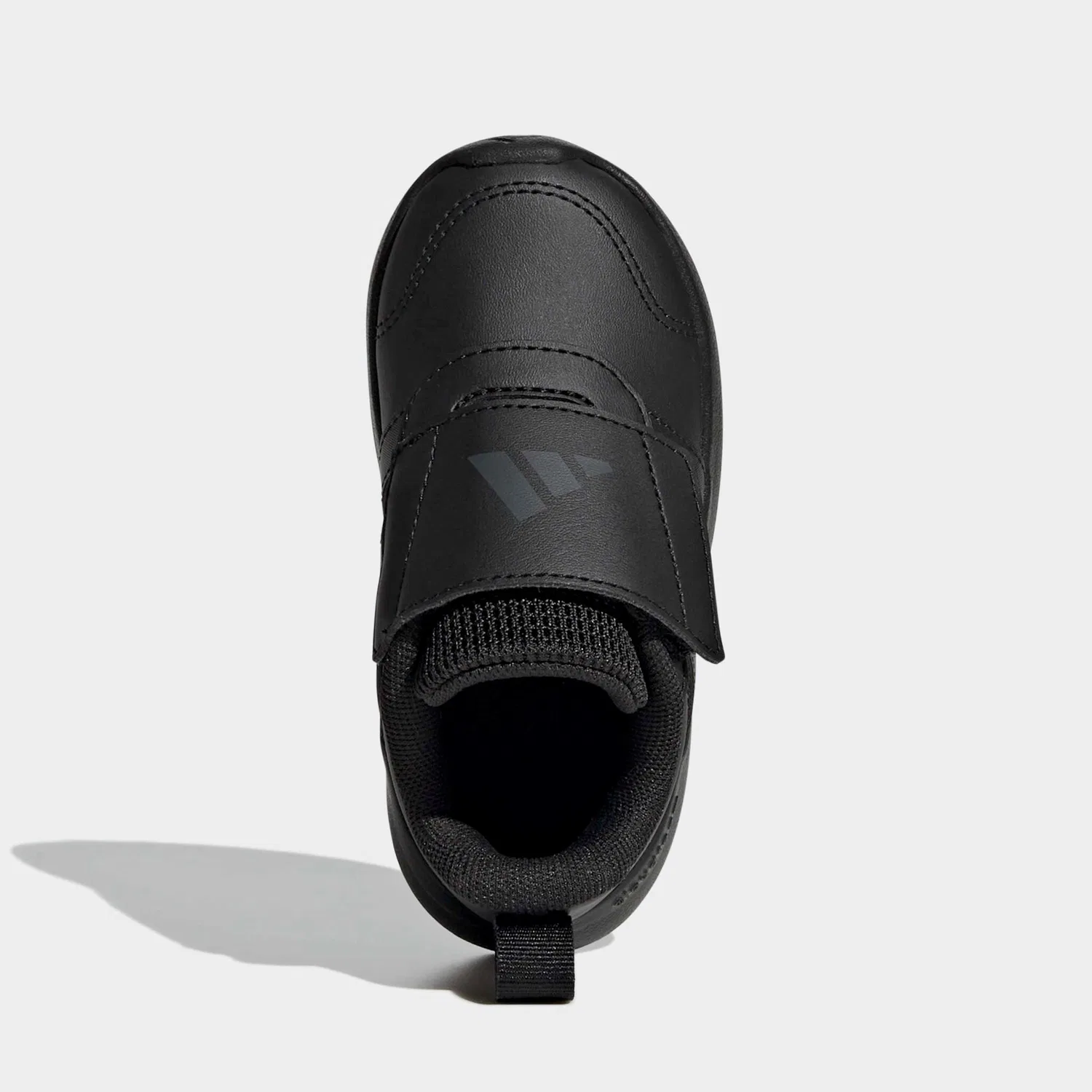 Детские кроссовки с липучкой Adidas, Core Black/Core Black/Grey Six — фото 4