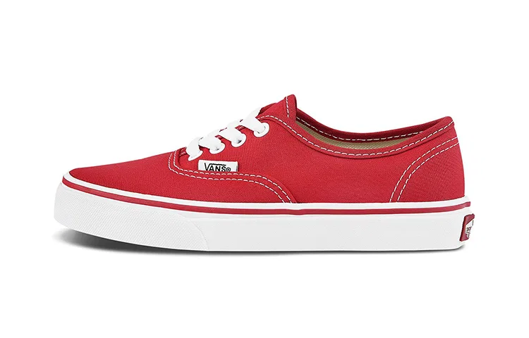 Детские кеды для скейтбординга с принтом Authentic Vans, Red
