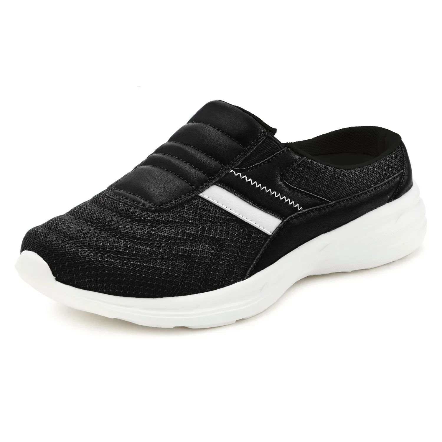 Детские текстильные кроссовки Slip-On-Sneaker Vivance, Black/White — фото 2