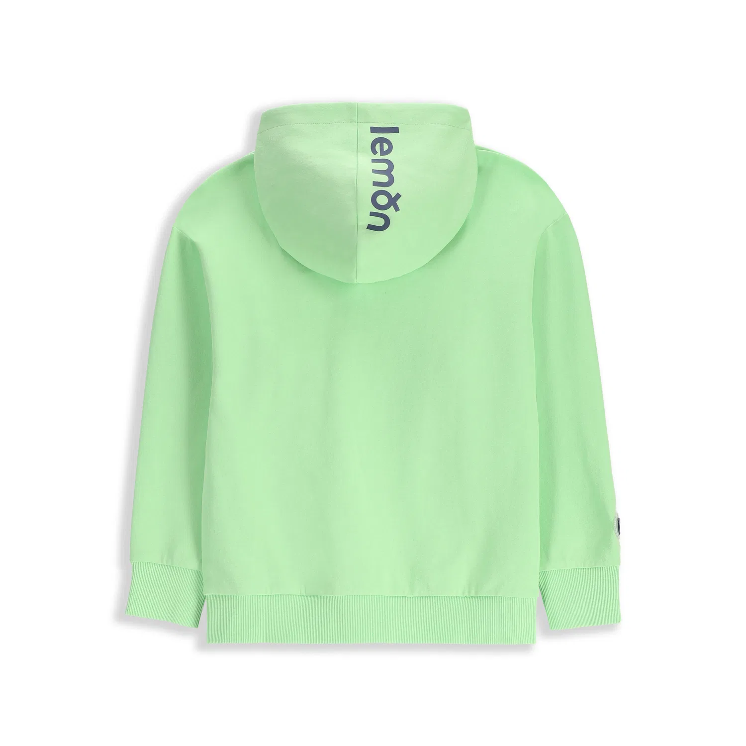 Детское худи с принтом Kinder Kapuzenpullover mit Mesh WL5 Lemon Explore, Hellgrun — фото 4