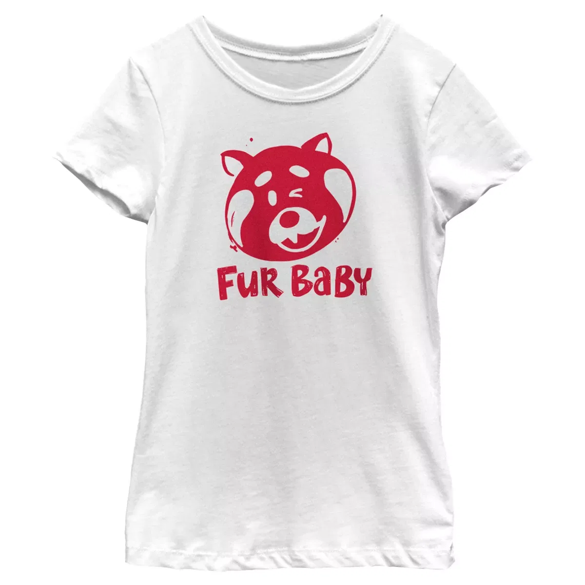 Детская футболка с принтом Fur Baby Turning Red, Цвет White