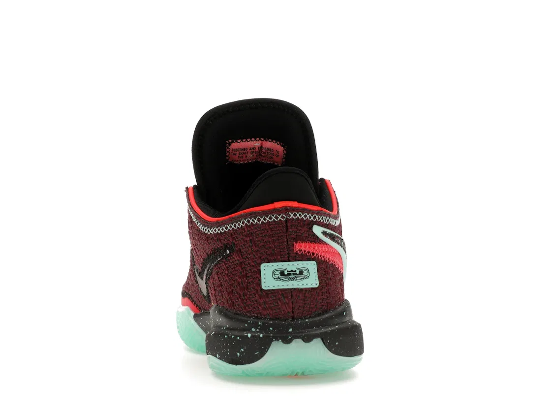 Детские кроссовки для мальчиков баскетбольные Nike LeBron 20 SE, Night Maroon/Multi-color/Black — фото 4
