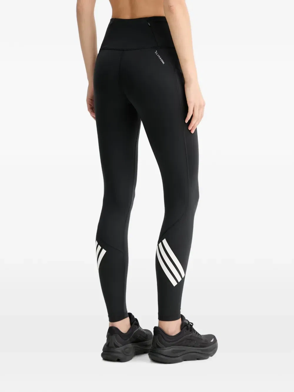 Лосины с логотипом и вставками Adidas, черный — фото 4