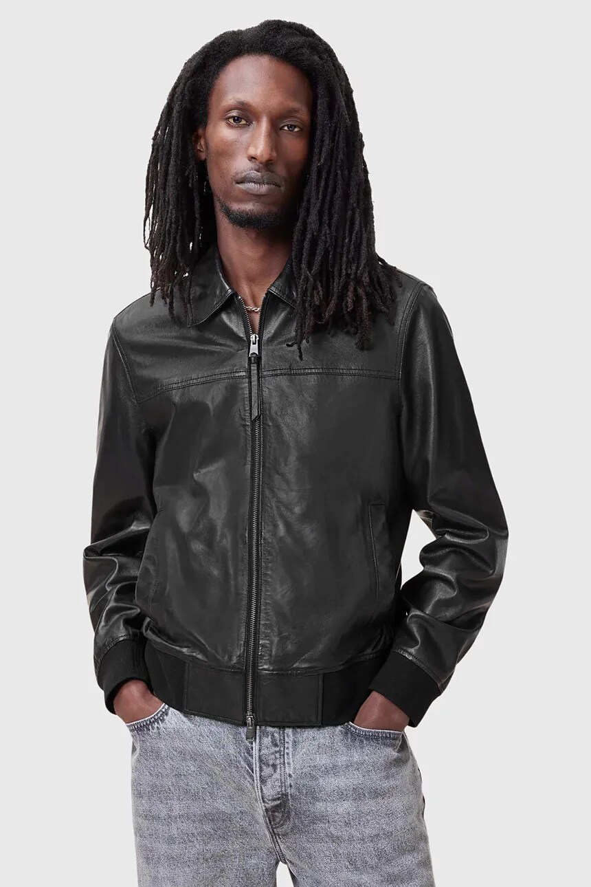 

Кожаная куртка AllSaints GEN, черный
