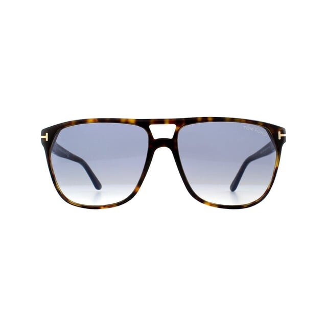 

Мужские солнцезащитные очки Aviator темно-синего цвета с градиентом Tom Ford, коричневый