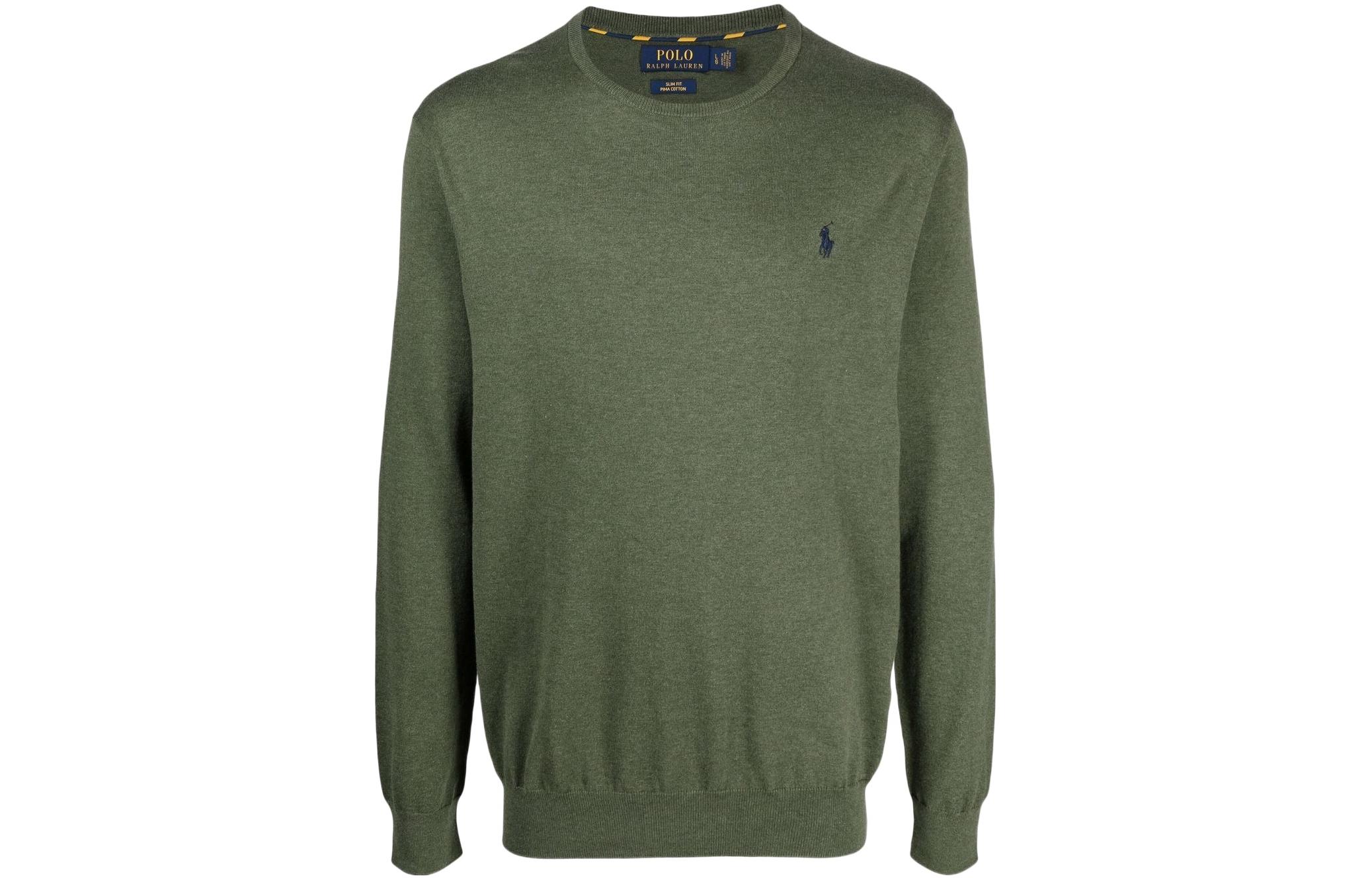 Свитер с вышивкой Polo Pony Polo Ralph Lauren, зеленый — фото 2