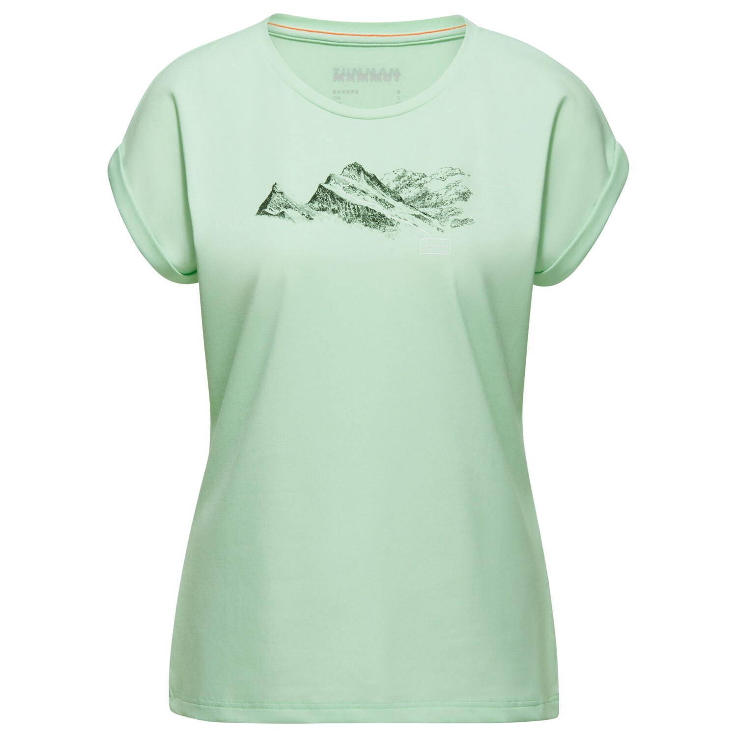 

Функциональная рубашка Mammut Women's Mountain T Shirt Finsteraarhorn, цвет Neo Mint