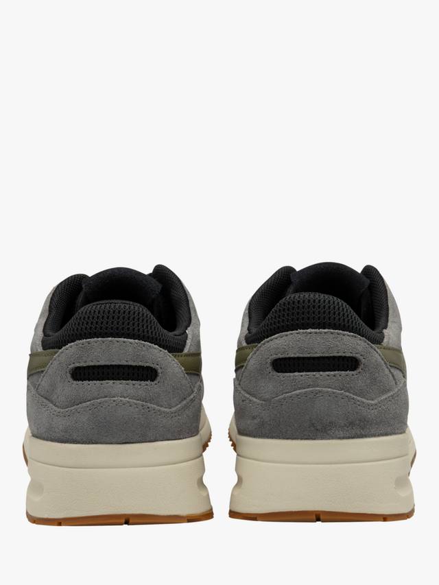 Дельта замшевые кроссовки со шнуровкой Gola, Black/Ash/Khaki — фото 4