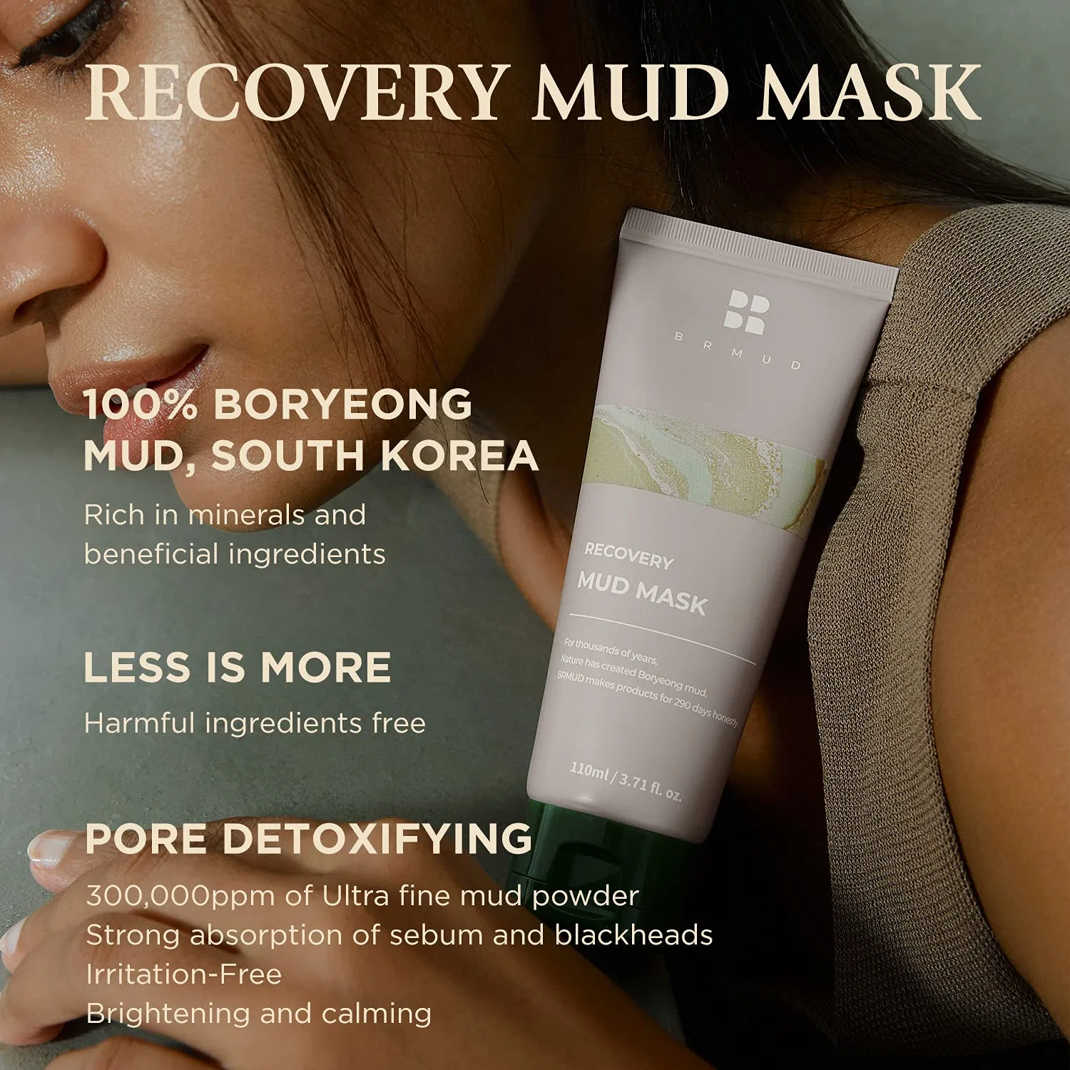 Восстанавливающая грязевая маска «Recovery Mud Mask» от BRMUD Brmud — фото 2