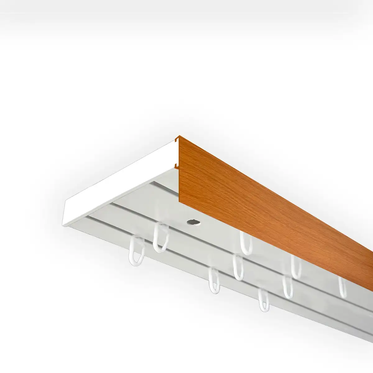 

SN DECO GROUP Карниз для штор "Карниз SH (1) с панелью 5 см", 3 направляющие, фиксированный размер 580 см, белый