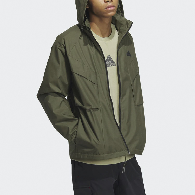 Adidas Городская куртка для активного отдыха, Strata Olive Green — фото 4