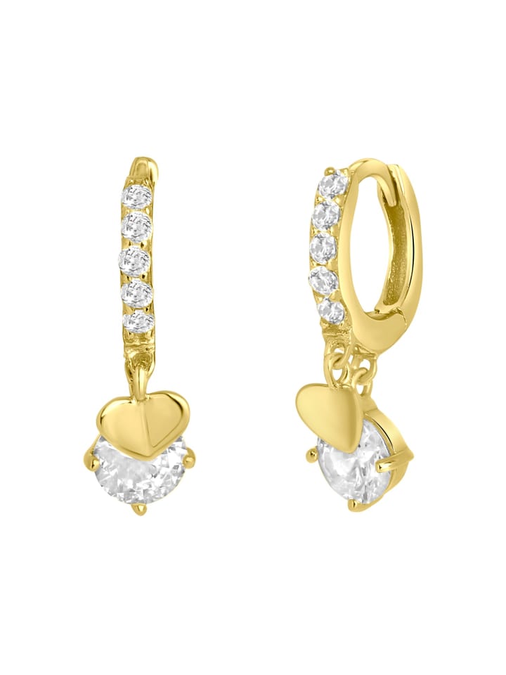 

Lucardi Серьги в форме сердца из серебра 925 пробы