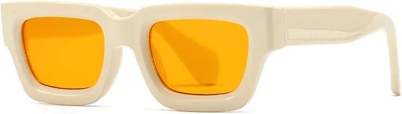 

Солнцезащитные очки с защитой от УФ-излучения UV400 | Женские, маленького размера | Линзы конфетных цветов для занятий спортом на открытом воздухе и вождения DSVIGF, Cream Yellow