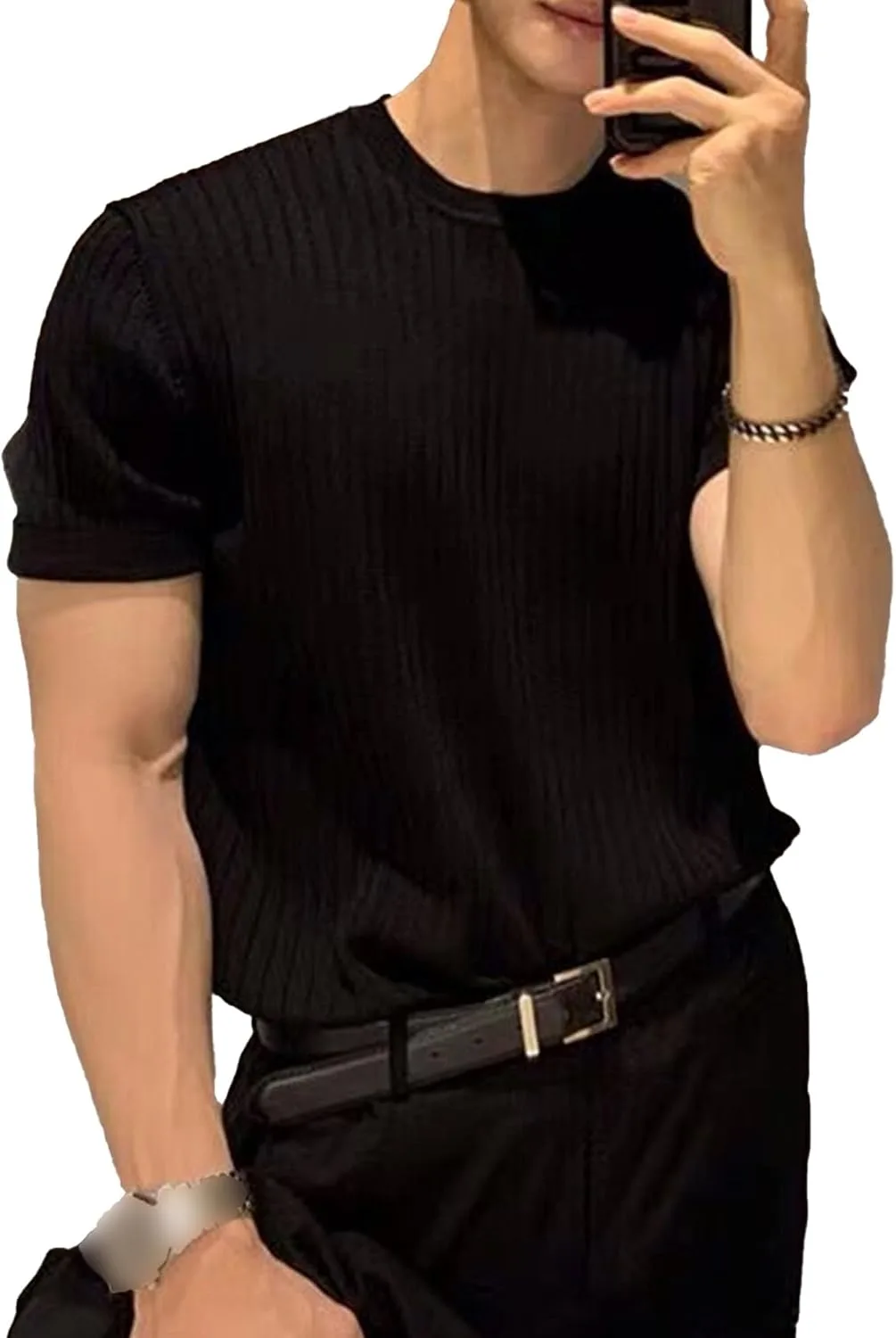 

Мужская футболка с коротким рукавом slim fit SWJGLITTR
