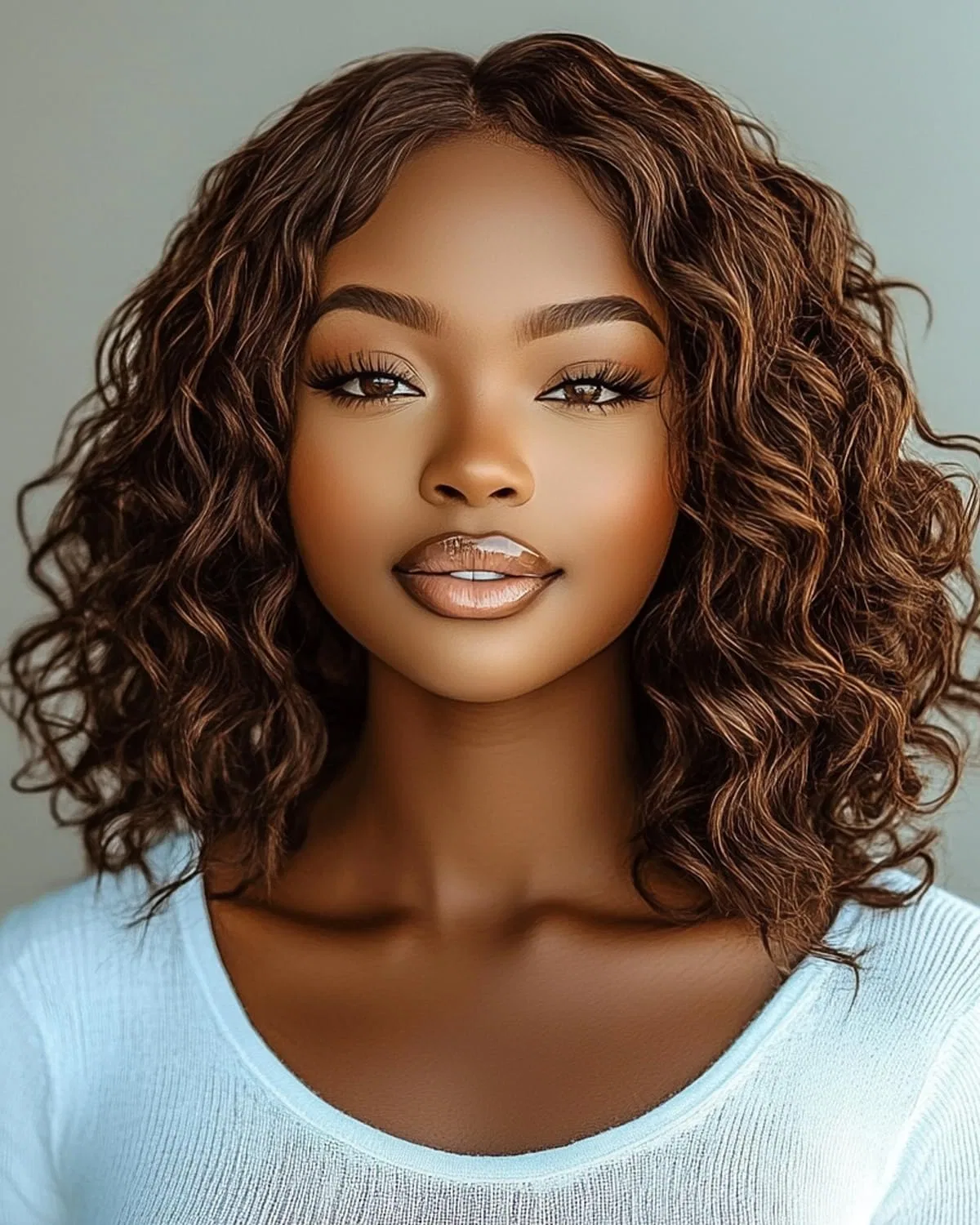 Женский парик «Deep Wave» из натуральных волос от FASHION IDOL Fashion Idol, M-P4/30